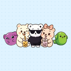 The whole Bubble Bears crew
