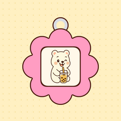 Bubble Bears clicker keychain