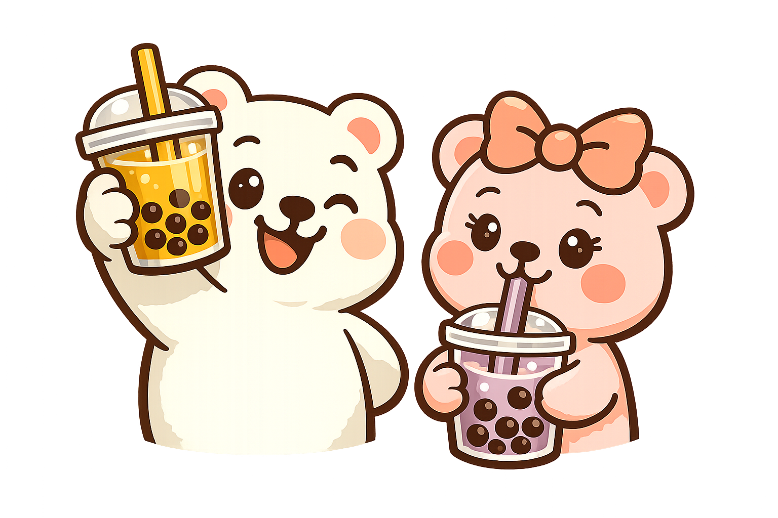 Bubbles and Berry mascot hero image