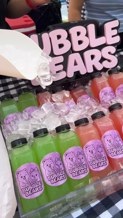 Fresh bottles, on ice, ready to go.